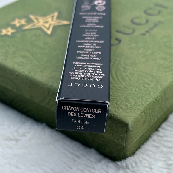 NWT 💋Gucci Beauty 3 Pack Lipsticks Boxed Set in Rouge Red & Gucci Lip Liner - Picture 16 of 16